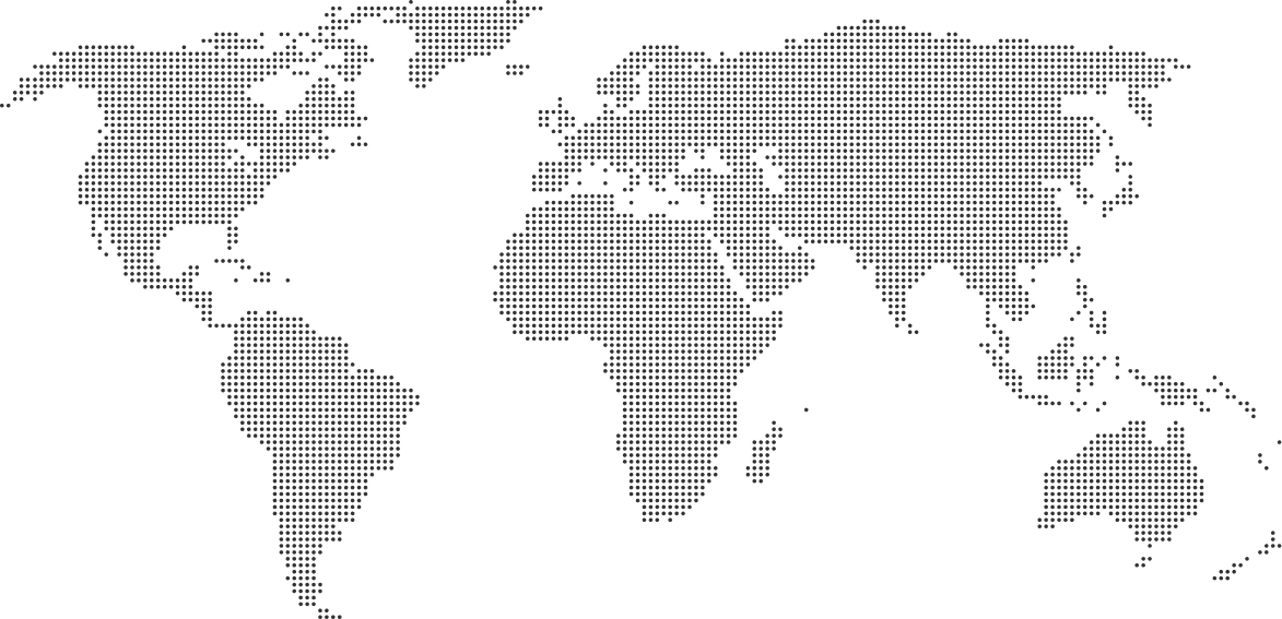 World map illustrating platform reach